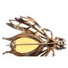 Image 10 : Reja Art Deco Sterling & Gold Citrine Insect Pin