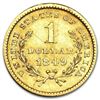 Image 2 : $1 Liberty Head Gold - Type 1 AU ( Minted 1849-1854) Around 160 Years Old