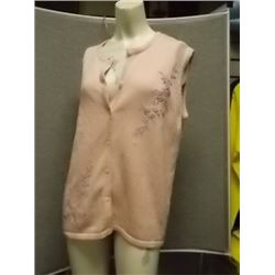 SWEATER - NEW - TABI 1 - TABI - NEW - SHORT SLEEVE - BUTTON FRONT - EMBROIDERED