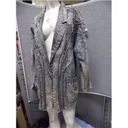 JACKET - MICHELLE'S - DENIM BLUE - ONE SIZE - JEAN JACKET - GLITTER