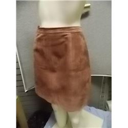 SKIRT - OLYMPIC - DUSTY PINK - SZ 12 - SHORT - LEATHER