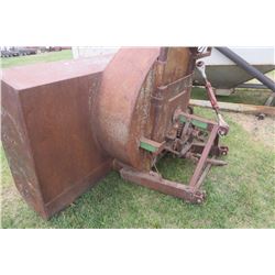 Shop built 8ft snow blower 3 pth, 48" fan