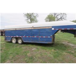 Trail King 24 ft goose neck cattle trailer