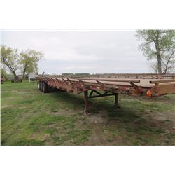 Shop built 53 ft highboy trailer