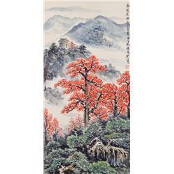 Watercolour Scroll Guan Shanyue 1912-2000