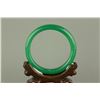 Image 3 : Chinese Green Hardstone Carved Bangle