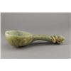 Image 1 : Large Chinese Green Hardstone Archaistic Scoop