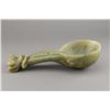 Image 2 : Large Chinese Green Hardstone Archaistic Scoop