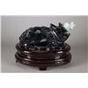 Image 1 : Chinese Hardstone Carved Turtle Figure w/ Stand