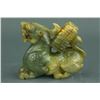 Image 1 : Chinese Green Jade Carved Lion