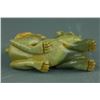 Image 5 : Chinese Green Jade Carved Lion