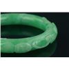 Image 2 : Chinese Green Jadeite Carved Bangle