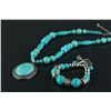 Image 1 : Chinese Turquoise Necklace & Bracelet