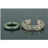 Image 1 : 2 Pieces of Chinese Bracelet & Spinach Bangle