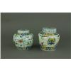Image 3 : Pair Chinese Ducai Porcelain Jars w/ Lids Tian MK