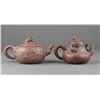 Image 2 : Set of Two Chinese Zisha Pottery Tea Pot Signed MK