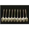 Image 1 : 9 Pieces of Silver Spoons w/ Engraved Marks