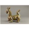 Image 2 : Chinese Gilt Bronze Dragon Figure w Blue Splashes
