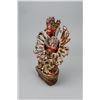 Image 2 : Chinese Red Lacquer Bronze Buddha