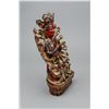 Image 5 : Chinese Red Lacquer Bronze Buddha