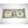 Image 1 : 1957 SERIES A RARE SILVER CERTIFICATE *STAR NOTE* $1.00 SERIAL # *15157134A. DOLLAR CAME OUT OF SAFE