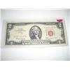 Image 1 : 1963 SERIES RARE *RED SEAL-HIGH GRADE* $2.00 SERIAL # A08731507A. DOLLAR CAME OUT OF SAFE!!