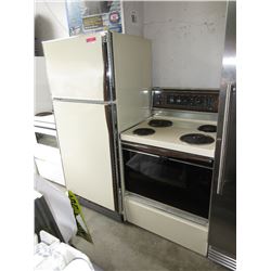 GE electric stove & fridge - used
