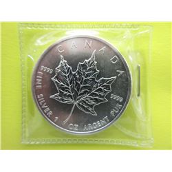 .9999 Fine Silver - Canada Maple Leaf Coin - 1 oz.