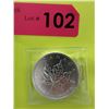 Image 2 : .9999 Fine Silver - Canada Maple Leaf Coin - 1 oz.