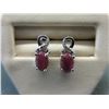 Image 1 : New - 1.26 CT Ruby & Diamond Earrings