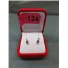 Image 2 : New - 1.26 CT Ruby & Diamond Earrings