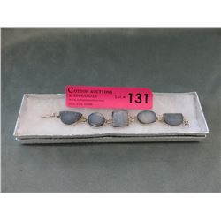 174 CT Gray Druzy Gemstone Bracelet