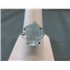 Image 1 : Sterling Silver & Aquamarine Gemstone Ring