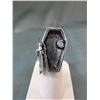 Image 2 : Silver-Tone Poison Coffin Ring