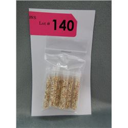 6 Vials Filled With 24KT Gold Flakes