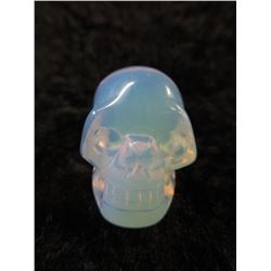 216 CT Carved Opalite Gemstone Skull