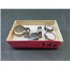 Image 2 : Estate - 6 Sterling Silver Rings & Lockets