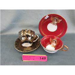 2  Vintage "Aynsley" Bone China teacup & saucers