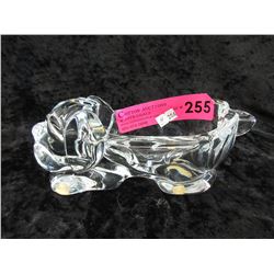 Signed Vannes Crystal Bulldog pipe rest