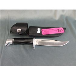 Buck hunting knife with sheath