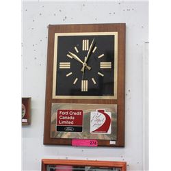 "Ford Credit" wall clock - used