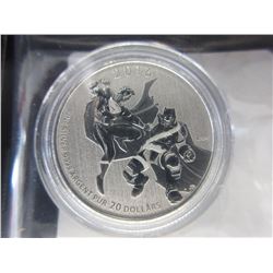 2016 Batman vs. Superman CDA $20 Silver coin