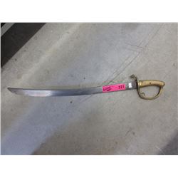 1920's Russian saber with brass handle