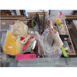 Fly tying materials & whip finisher