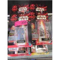 6 Star Wars episode 1 figurines