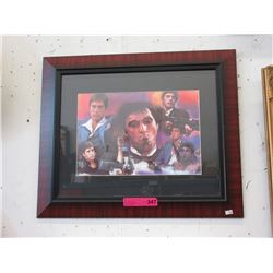 Framed "Scarface" picture