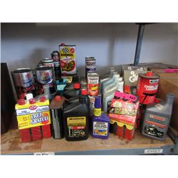 Large lot of automotive lubricants & oils