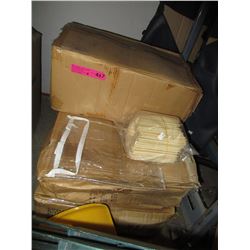 Case of 5" bamboo skewers & 2 cases of zipper bags
