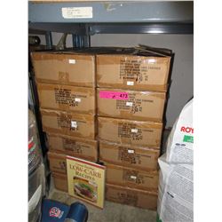 24 Cases of low carb cookbooks