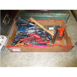 Box lot of used hand tools
